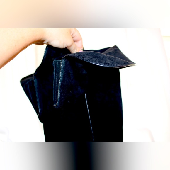 NEW MIA BLACK SUEDE KNEE HIGH BOOTS 9.5 - Picture 6 of 10